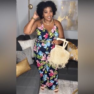 Born To Love You Jumpsuit - Navy